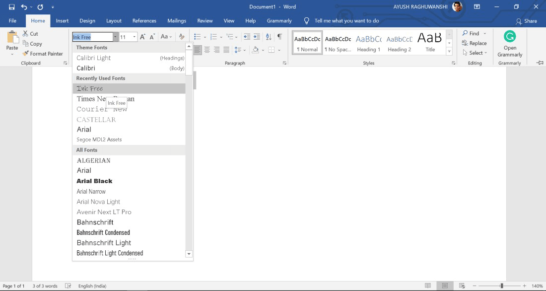 MS Word